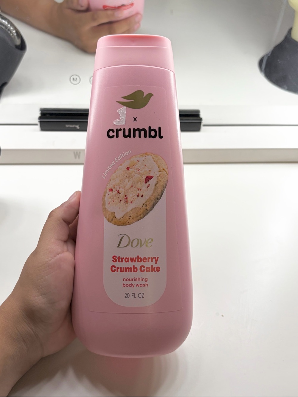 Dove x Crumbl Strawberry Crumb Cake Body Wash Limited Edition